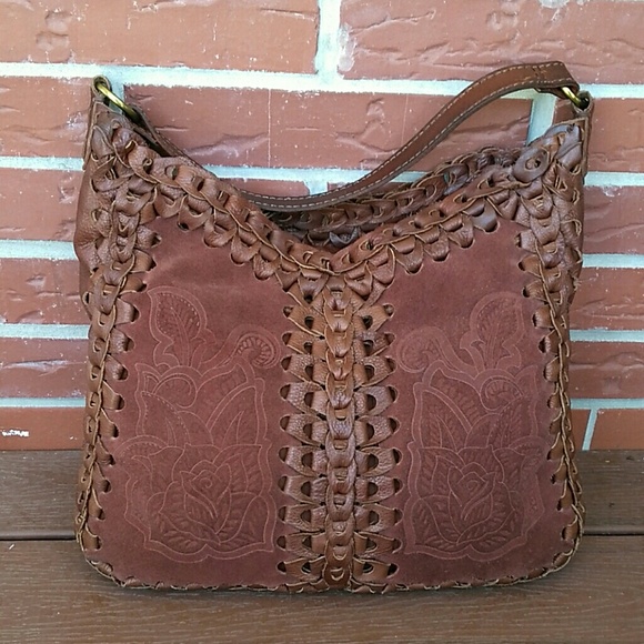 Lucky Brand Handbags - 🍀Lucky Brand Woven Braided Leather Hobo